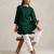 Dark green cotton blend short kurta
