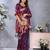 Violet Woven Silk Blend Saree With Blouse