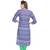 Chinese Collar Blue Sexy Cotton Kurti