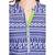 Chinese Collar Blue Sexy Cotton Kurti