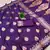 Purple Banarasi silk blend Rich Pallu Saree