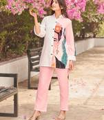 Pink printed cotton iyana pinks co-ord sets