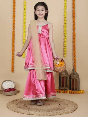 Girls wedding wear anarkali kurta & sharara set 3