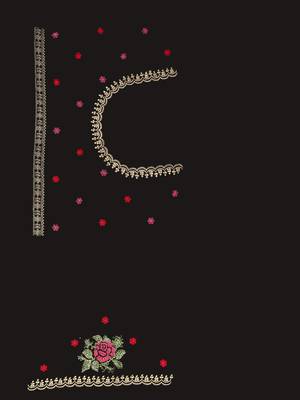  black resham cross embroidery georgette saree 3