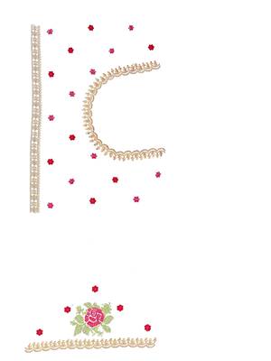  white resham cross embroidery georgette saree 3