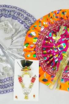 8'' Diameter, Shri Ladoogopal Poshak with Shringar