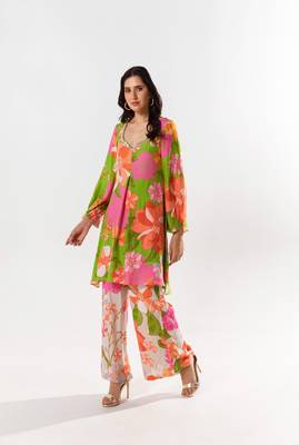 Multicolor cotton silk printed marnie set 2