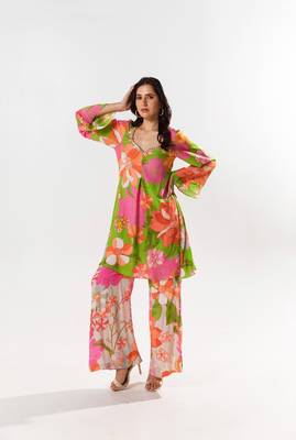 Multicolor cotton silk printed marnie set 3