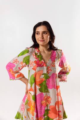 Multicolor cotton silk printed helena set 2