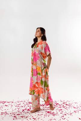 Multicolor cotton silk printed layla set 1