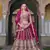 bridal wear net lehenga choli embroidery sequin work 