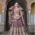 bridal wear net Lavender lehenga choli embroidery sequin work 
