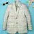 Boys lycra blend full sleeves crosshatch printed blazer - pista green