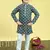 Boys viscose rayon embroidered sequinned kurta pyjama set - dark green