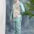 light blue solid threadwork embroidered kurta pyjama and waistcoat for boys