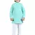 Green viscose chikankari embroidered sequins kurta and pyjama set for boys