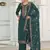 Rama green silk thread embroidered salwar suit