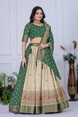 green Designer Lehenga Choli for Women 1