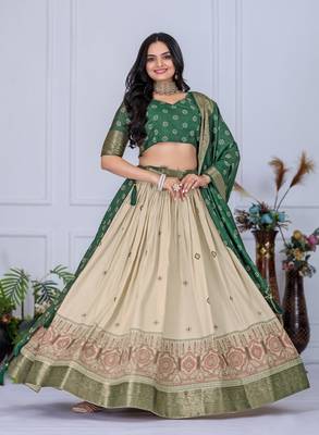 green Designer Lehenga Choli for Women 2