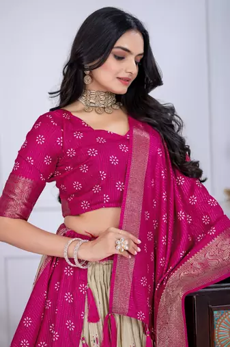 pink Designer Lehenga Choli for Women