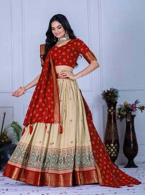red Designer Lehenga Choli for Women 1