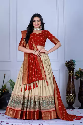 red Designer Lehenga Choli for Women