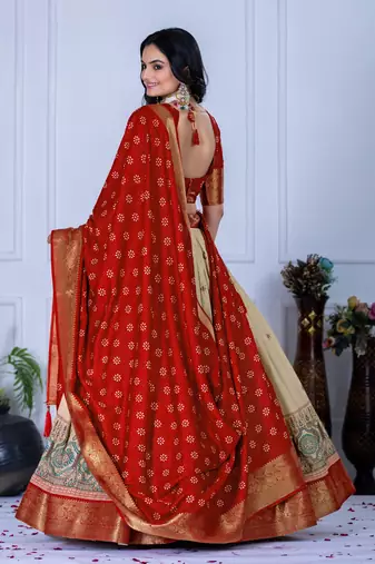 red Designer Lehenga Choli for Women