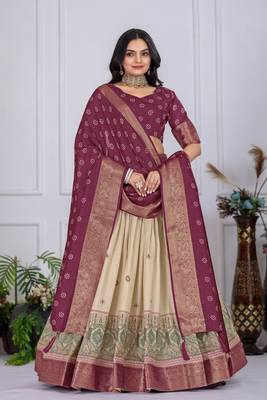 wine Designer Lehenga Choli for Women 1