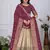 wine Designer Lehenga Choli for Women