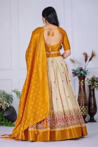 yellow Designer Lehenga Choli for Women