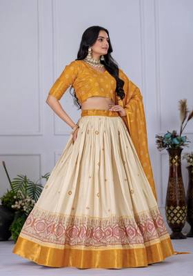 yellow Designer Lehenga Choli for Women 4