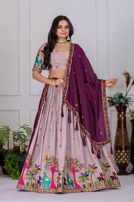 light-purple Lehenga Choli for Women 1