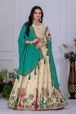 off-white Lehenga Choli for Women 1