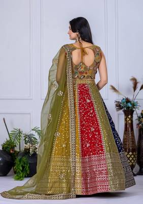 multicolor Designer Lehenga Choli for Women 2