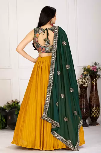 yellow Designer Lehenga Choli for Women