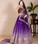purple Designer Lehenga Choli for Women