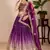 wine Designer Lehenga Choli for Women