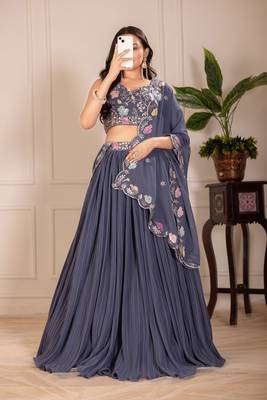 grey Designer Lehenga Choli for Women 1