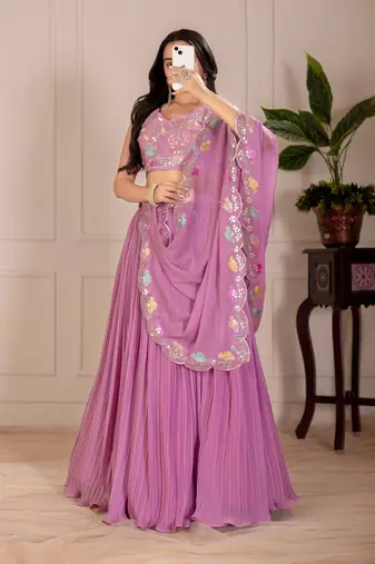 pink Designer Lehenga Choli for Women