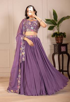 purple Designer Lehenga Choli for Women 1