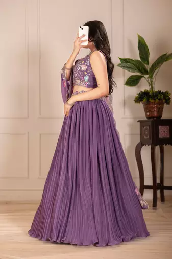 purple Designer Lehenga Choli for Women