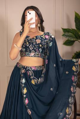 teal Designer Lehenga Choli for Women 2