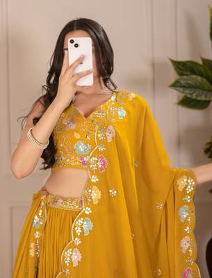 yellow Designer Lehenga Choli for Women 4