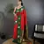red silk blend butti zari weaving contrast weaving border banarasi saree