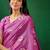 mauve Banarasi Dola Cotton Saree with Blouse