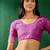 mauve Banarasi Dola Cotton Saree with Blouse