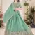 Pista Green Sequins Embroidered georgette lehenga dress