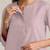 pink cotton blend short kurta