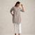 light grey cotton blend short kurta