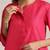 fuchsia cotton blend short kurta